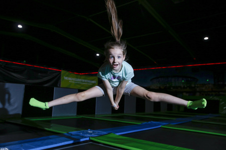 Trampolines at Flip Out Glasgow