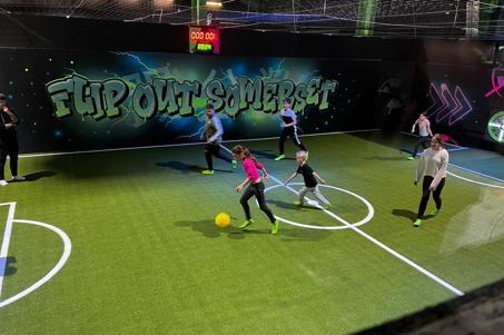 Football at Flip Out Somerset