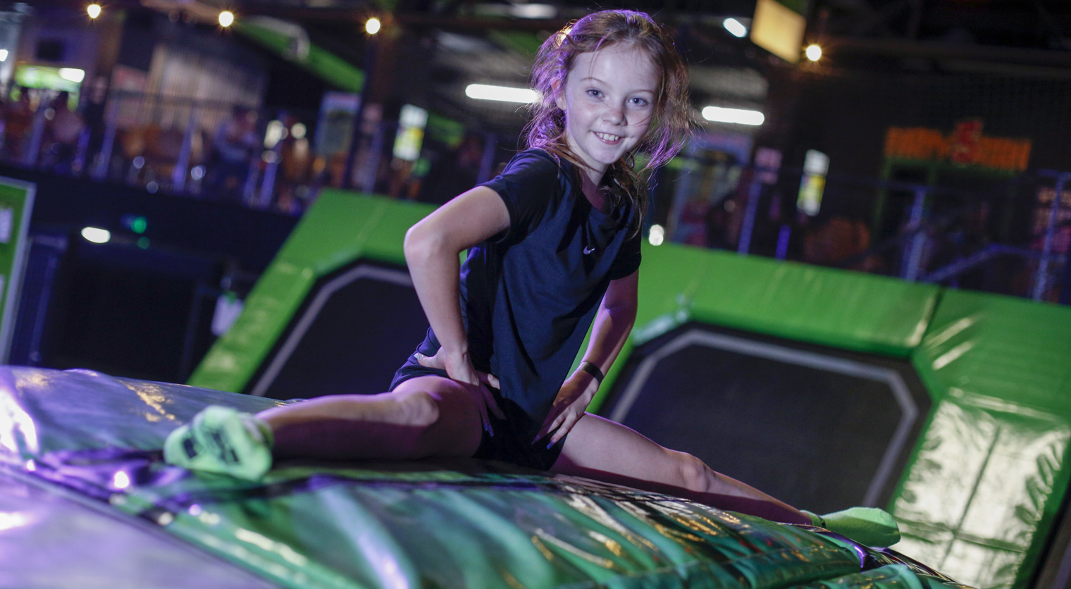 A child enjoying the Kids Arena at Flip Out UK